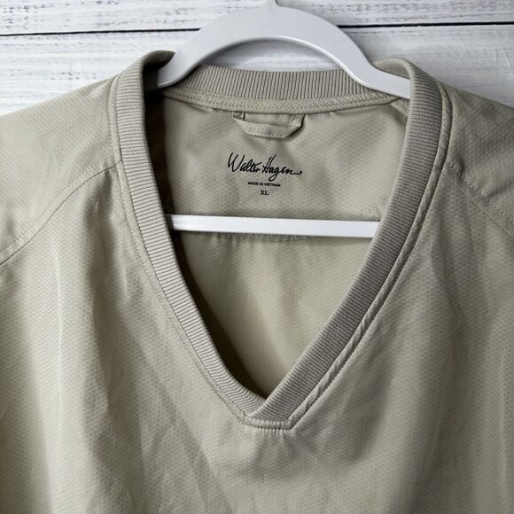 Walter Hagen Size XL Slate Cream V Neck Pullover Long Sleeve Windbreaker Jacket - Picture 5 of 16